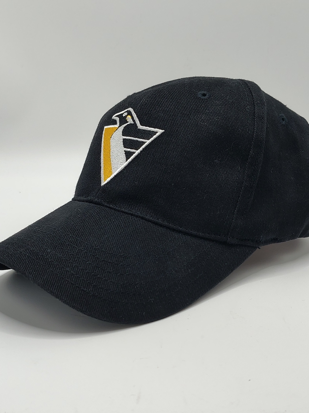 Vintage Annco Pittsburgh Penguins NHL Hockey Embroidered Hat Vellcro Strap Sz S